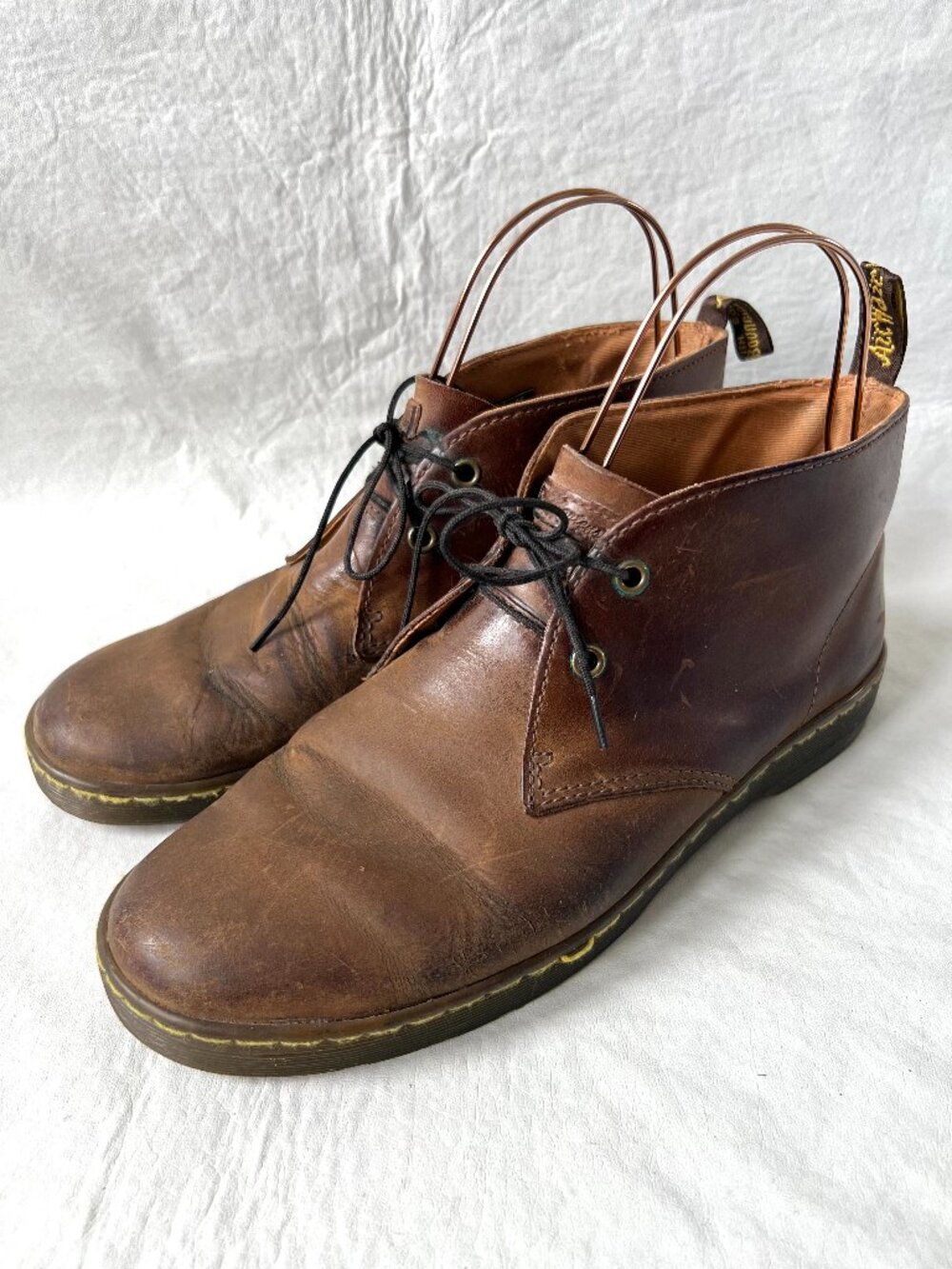 Dr Martens boots Cabrillo chukka brown leather ankle lace up US mens 10 docs